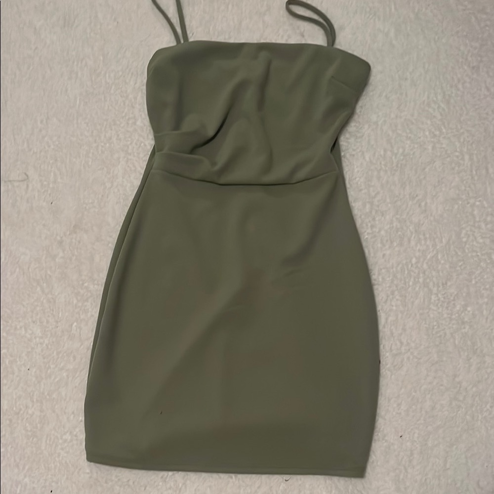 Windsor Green Strapless Bodycon Mini Dress